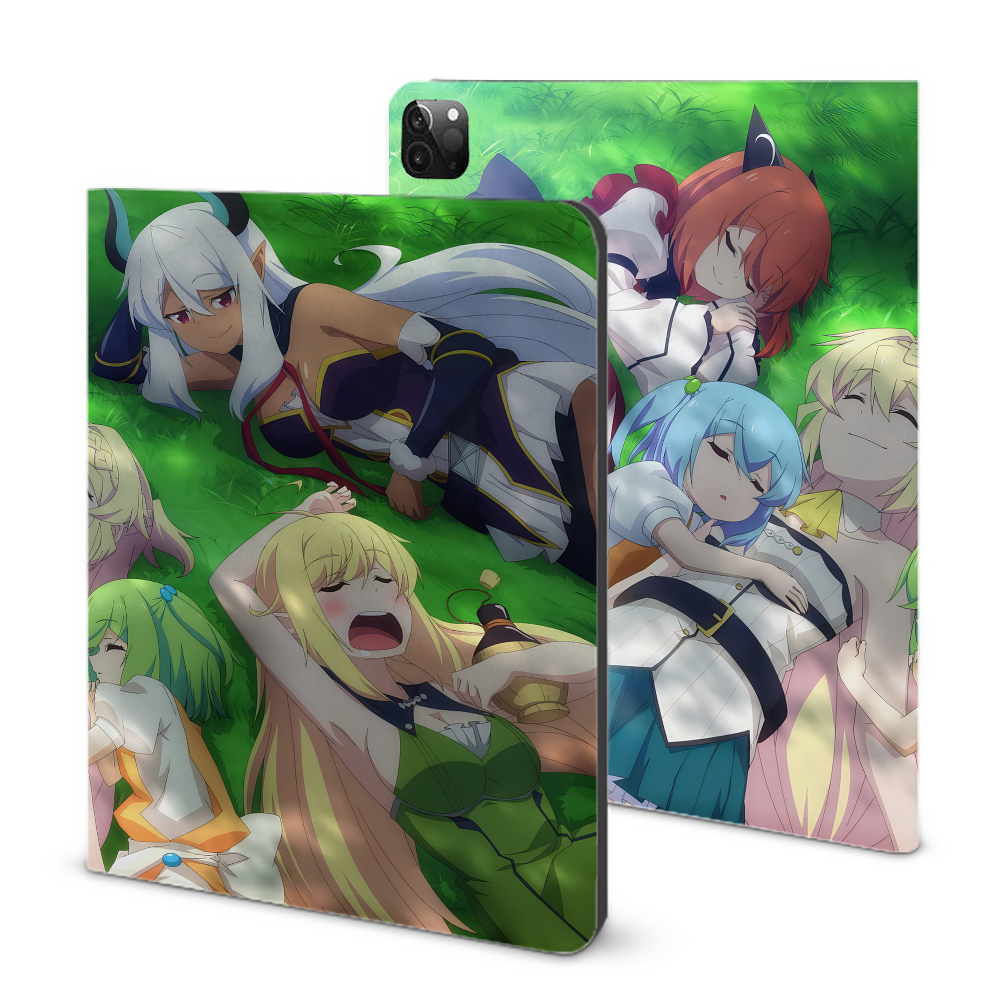 （画像用） 転スラ Regarding Reincarnated to Slime IPadケース ペンホルダー付き ブックスタイルデザイン